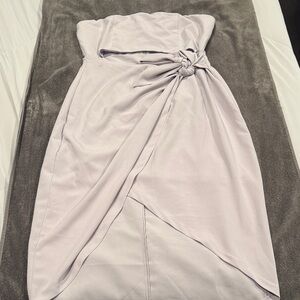 Express Brand Elegant Strapless Open MIDI Lavender Dress Size M NWT